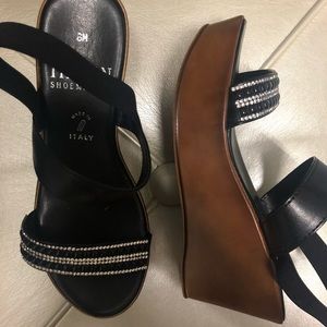 Italian Shoemakers Embellished Wedges